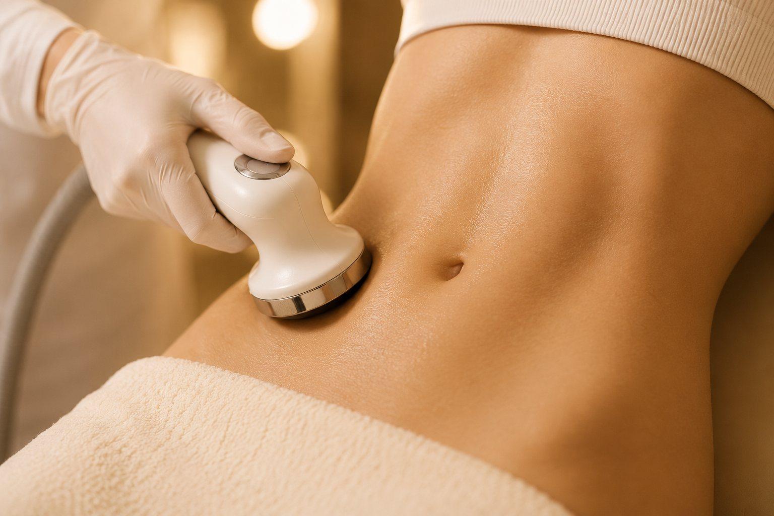 Non-invasive body contouring treatment close-up