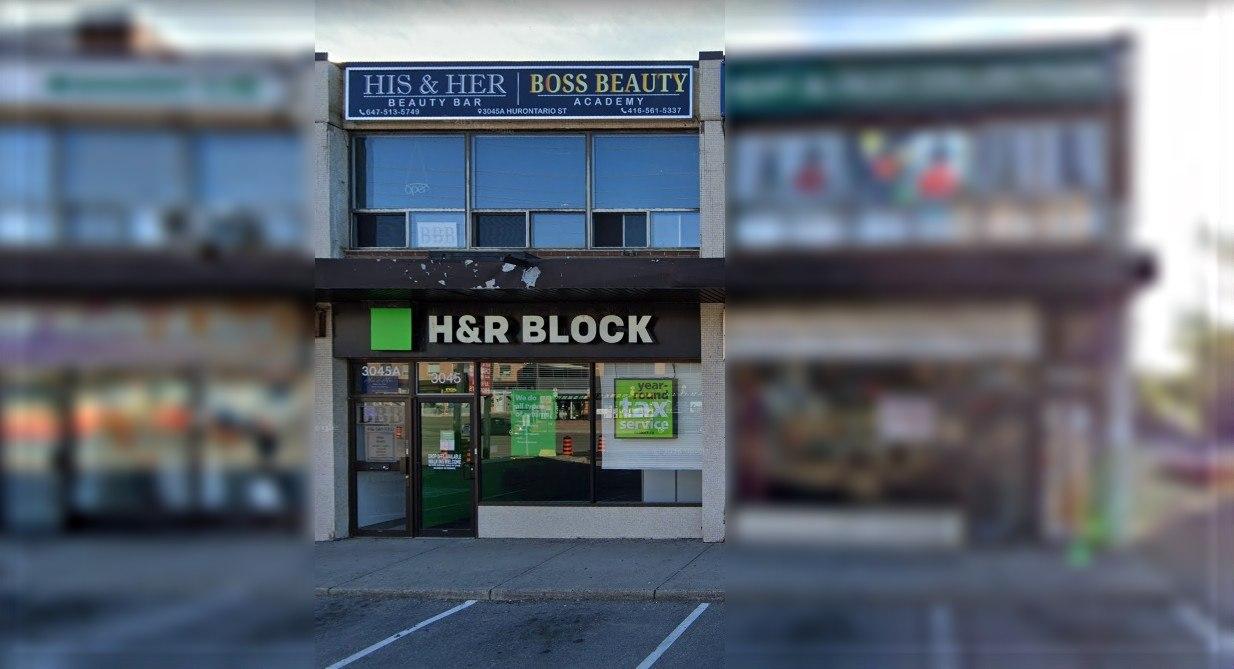 His & Her Med Spa storefront on Hurontario Street, Mississauga